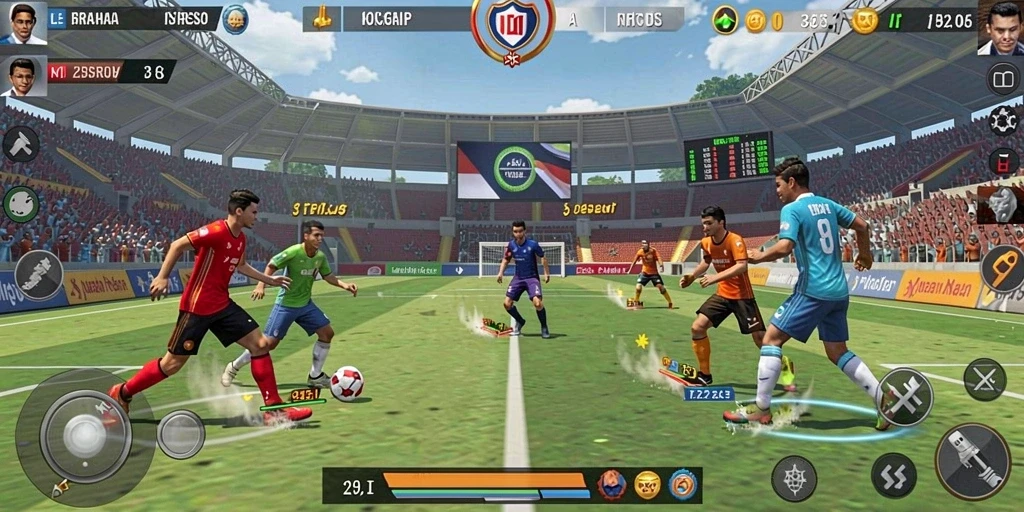 Tampilan awal permainan yang menarik dan berwarna-warni.