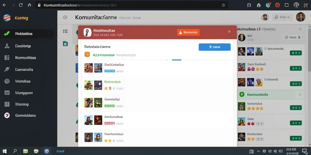 Screenshot pertama menunjukkan tampilan awal yang menarik dan user-friendly.
