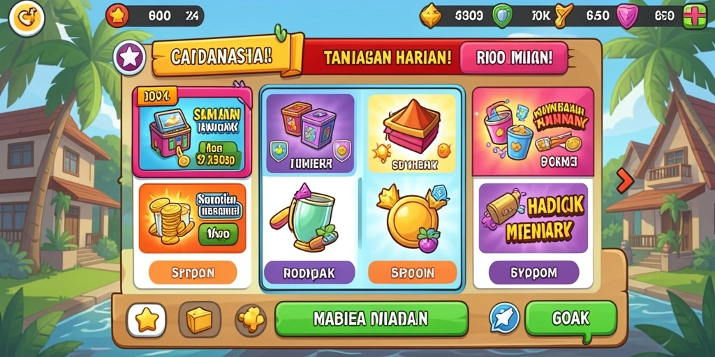 Tampilan grafis yang memukau di setiap level.
