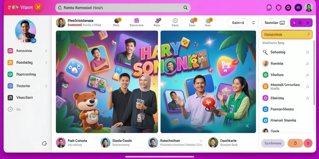 Tampilan awal yang menarik dan mudah dinavigasi.