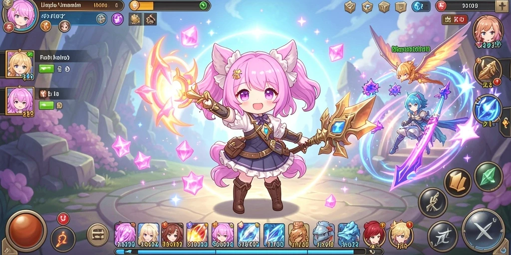 Screenshot menampilkan karakter utama KELINCI88 dalam aksi.