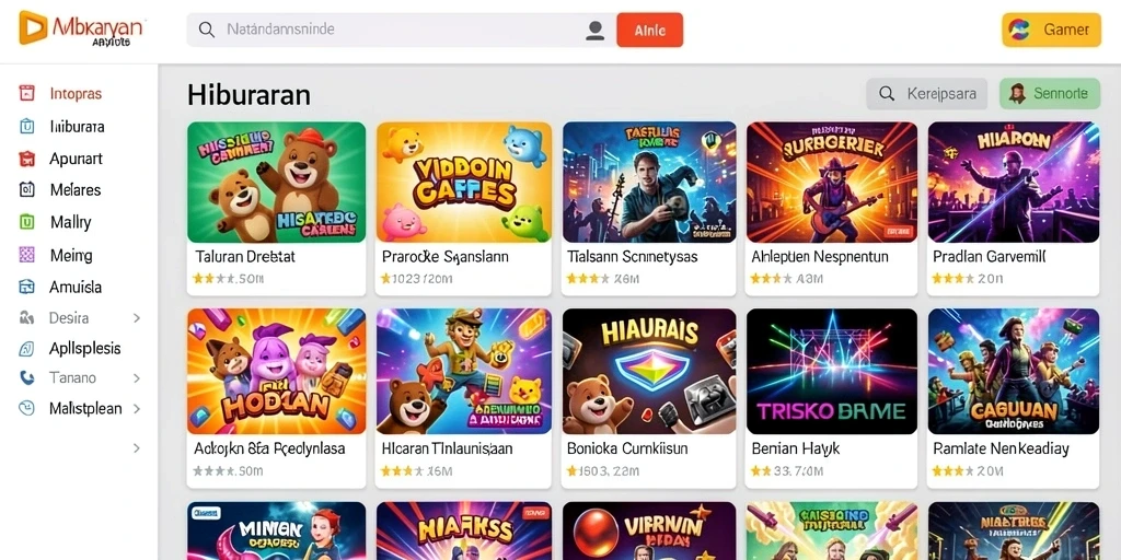Tampilan antarmuka yang user-friendly dan menarik.