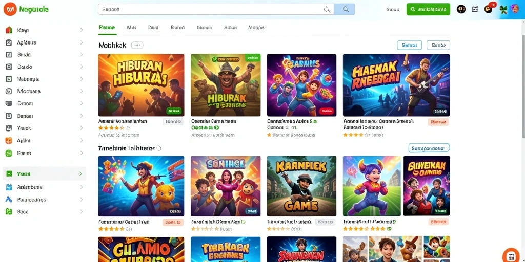 Screenshot menunjukkan momen penuh aksi dalam game.