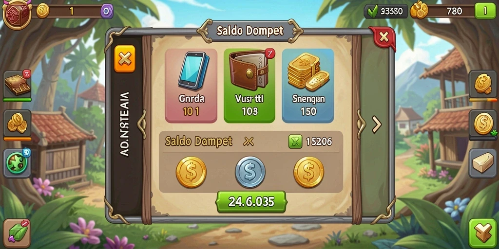 Screenshot menampilkan salah satu karakter dalam permainan.