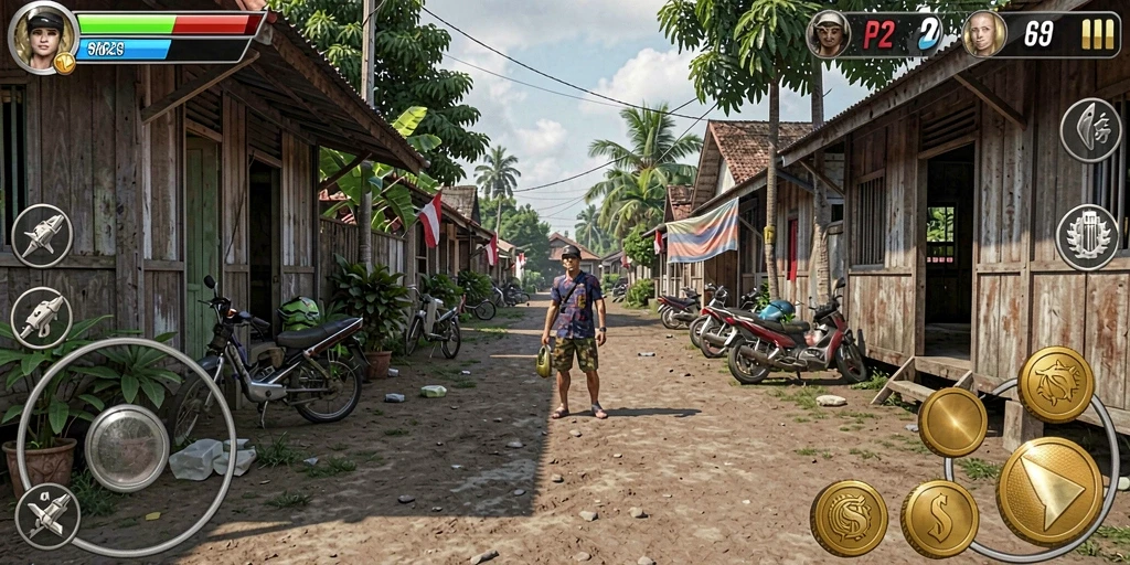Tampilan grafis yang memukau dan penuh warna.