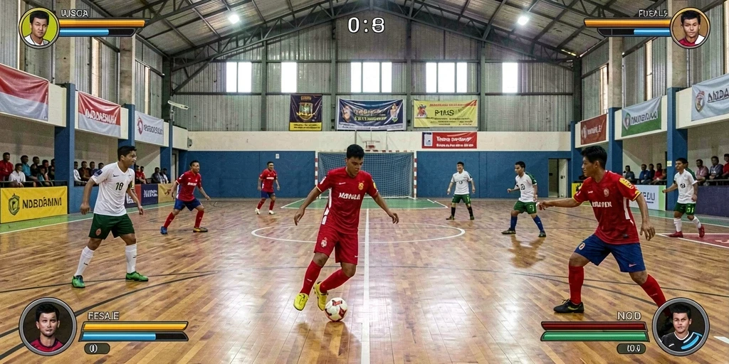 Tangkapan layar menampilkan aksi seru dalam dunia VM777.