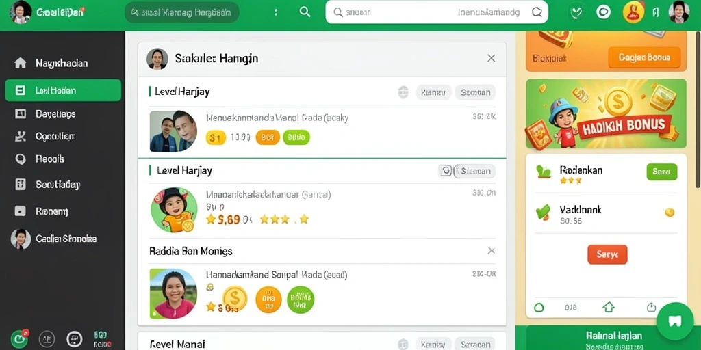 Tangkapan layar menampilkan menu utama permainan.